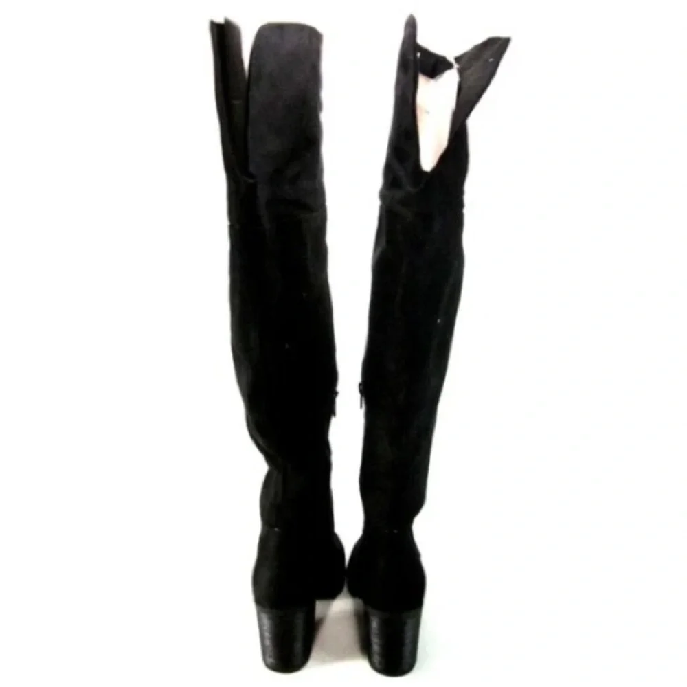 Journee Collection Black Over-the-Knee Boots - Picture 7 of 9